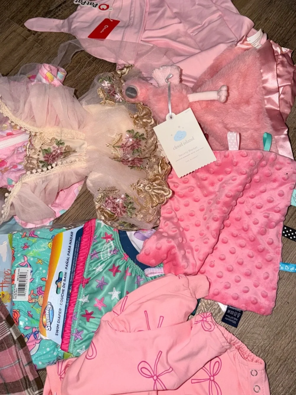 Mixed Baby Girl Clothes Lot - Pink & Pastel Pieces